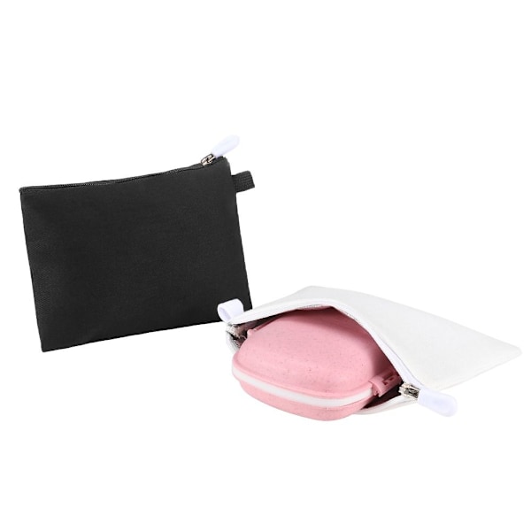 Pill Organizer Bag Medisin Box Oppbevaringspose SVART L black L