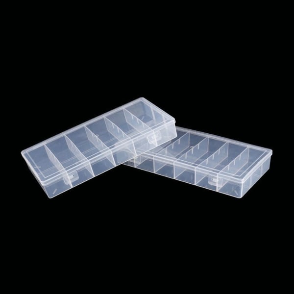 Transparent förvaringslåda Smycken pärlor behållare 21X10.7X3.1CM3 3 21x10.7x3.1cm3