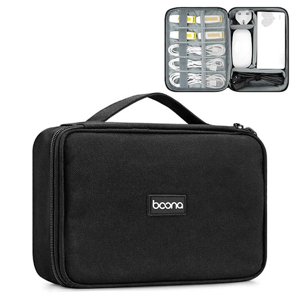 Digital oppbevaringsveske USB-kabelposer black Style 1-Style 1