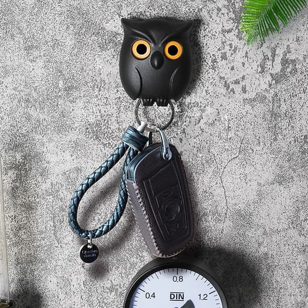 Pöllö avainpidike Pöllö avainkoukut MUSTA BLACK