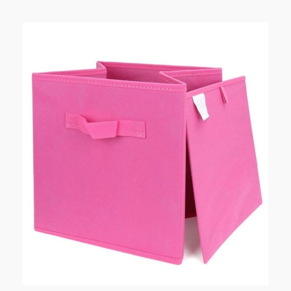 Canvas Förvaring Folding Box ROSE RED rose red