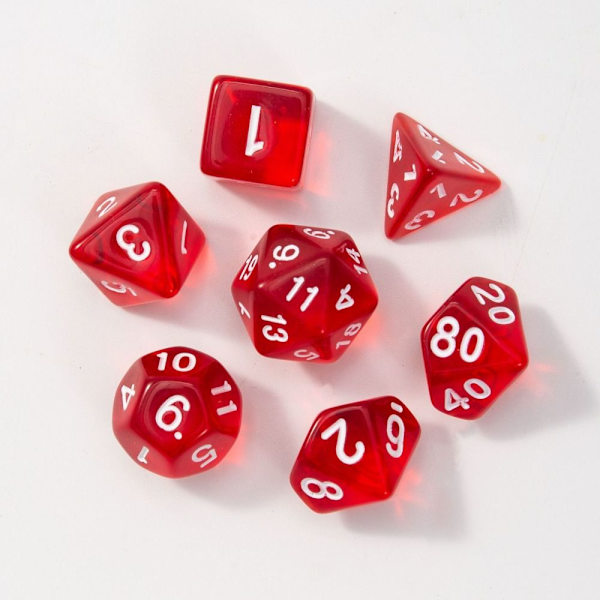 Dice Sets Spel Dice RED red