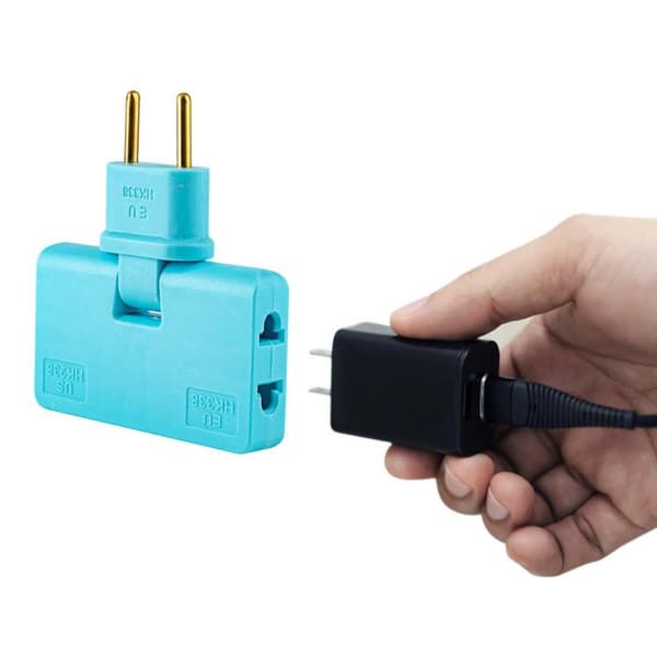3 in 1 Wireless Converter EU Adapter RED red