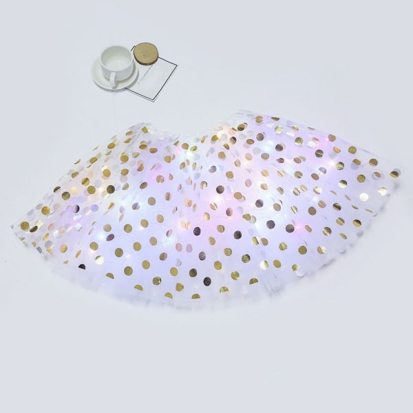 LED Tutu Nederdel Dance Pettiskirt LILLA Purple