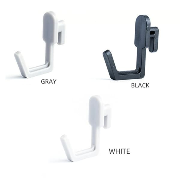 20 Stk Hyldepind Krog Pegboardholdere SORT Black