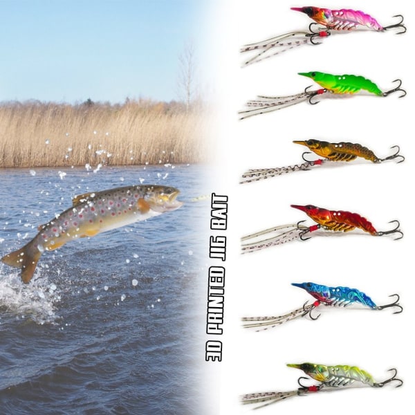 2st Räklurar Minnow Fiskedrag MÖRKGRÖN 7G dark green 7g