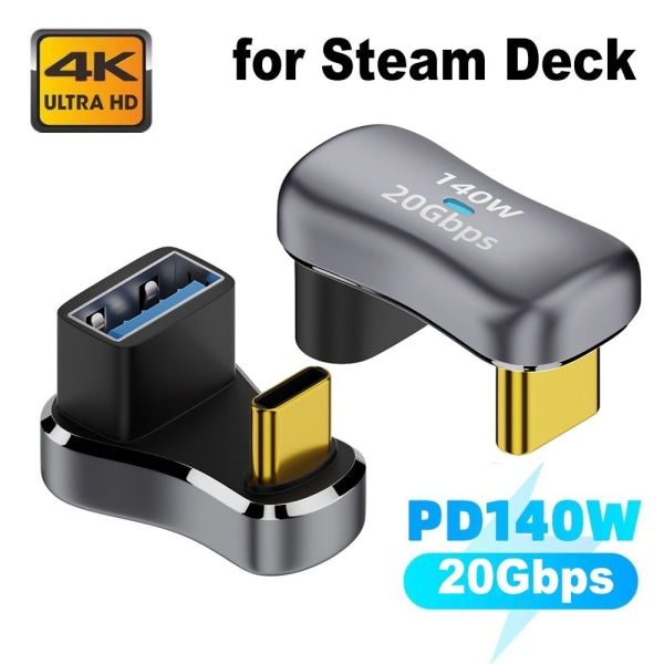 USB Type-C Converter 140W Snabbladdning C KVINNA TILL C MAN C C Female to C Male