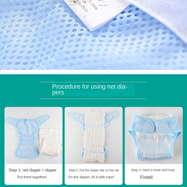Baby blöja Återanvändbar blöja BLUE S BLUE S
