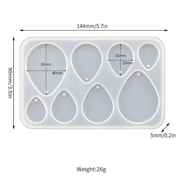Geometriska molds Form 6 6 6