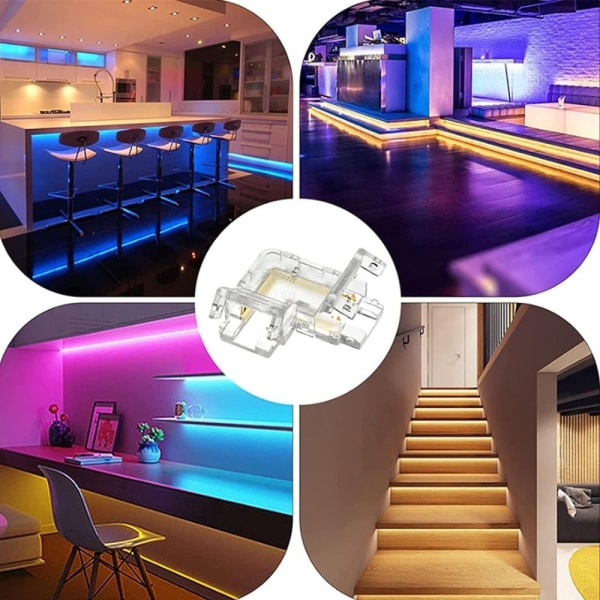 5 STK LED Strip spenner Lys Strip Festeklips 3PIN 10MM 3PIN 3PIN 10MM