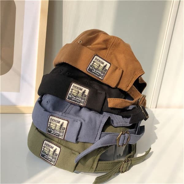 Miesten Docker-lakki Retro Dome Melon CAMEL Camel