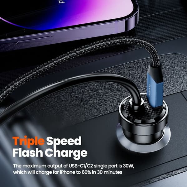 USB Biloplader Biltelefonoplader Biladapter