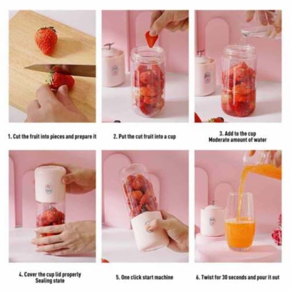 Juice Maker Fruit Juice Cup PINK pink