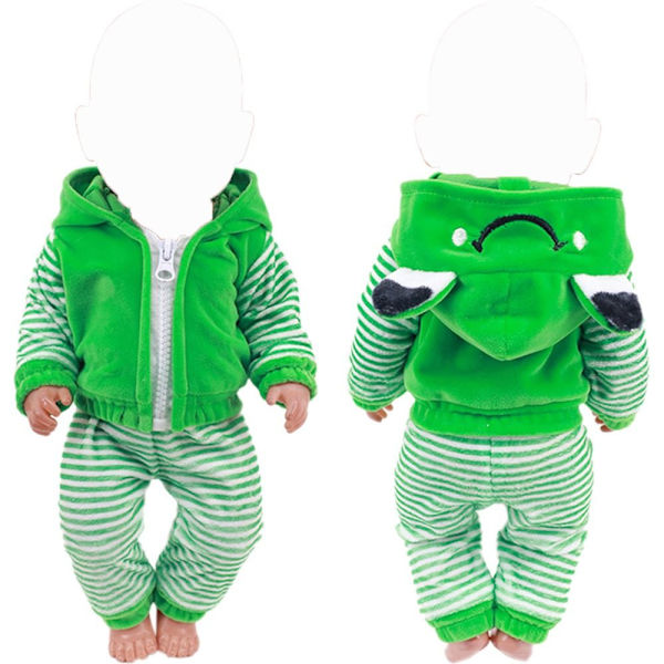 Nukke Vaatteet Hupparit Housut Set FROG FROG frog