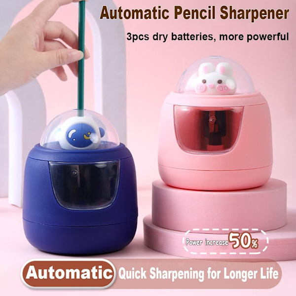 Automatisk blyantspidser Penslibningsværktøj PINK Pink