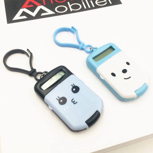 3 kpl Mini Laskin Creative Keychain HARMAA Grey