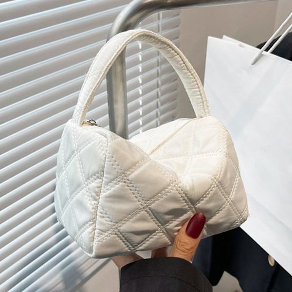 Quiltet mulepose Plaid håndtasker SORT black