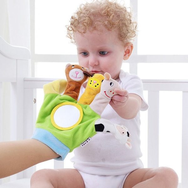 Baby Toddler Leksaker Djur Handdockor GRÖN green