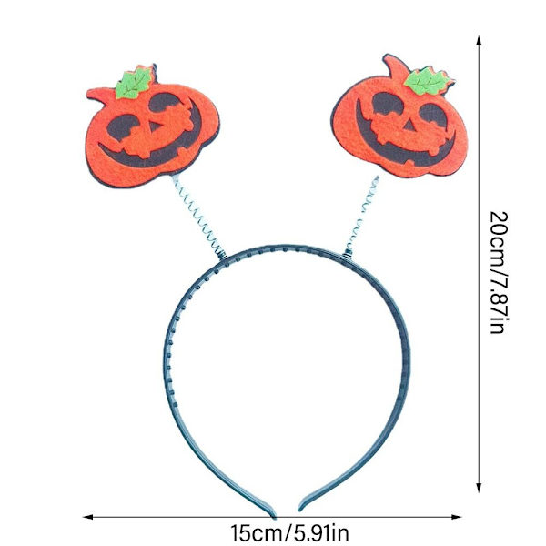 3 STK Halloween-hårbånd gresskarhodebøyle 02 02 02