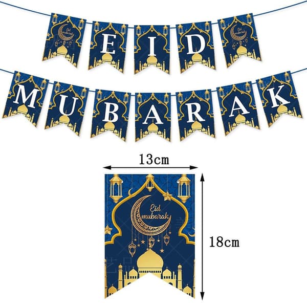 Ripustuslippu-banneri EID MUBARAK RAMADAN