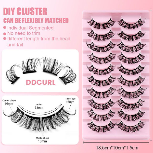 10 par klyngevipper ser ut som extensions DIY10-2 DIY10-2 DIY10-2