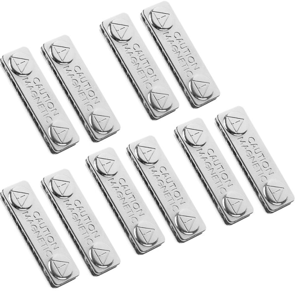 10-pack Magnetiska Namnbrickshållare Arbetskort Tagg Fäste 10pcs