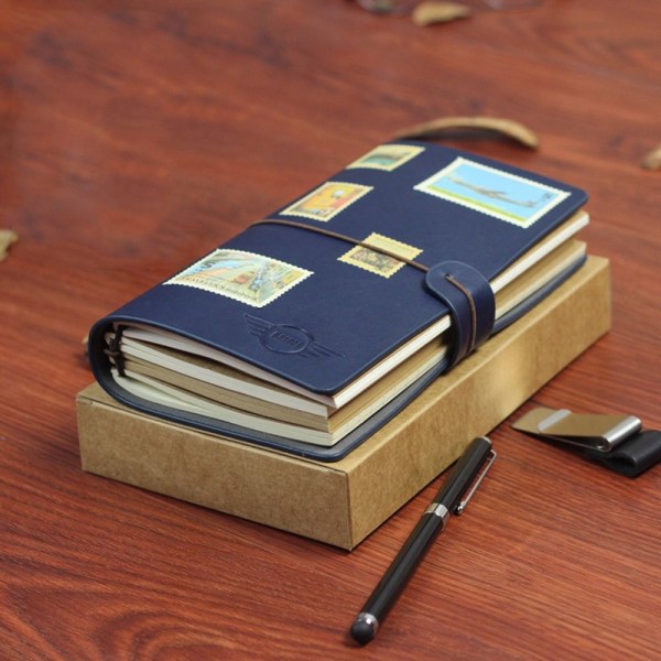 A6 Notebook Ledger Book MØRKE GRÅ Dark Gray