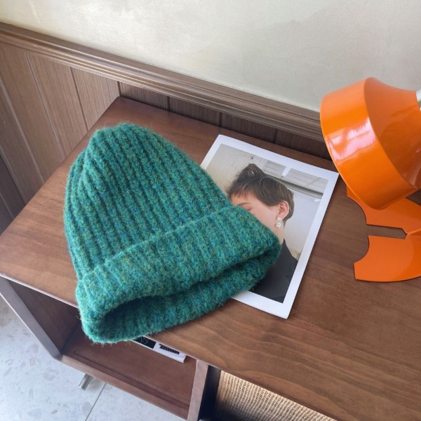Stickade mössor Dam Warm Hat GRÖN Green