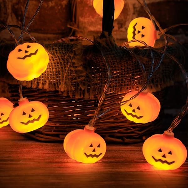 Halloween LED-strenglys gresskarlys STIL 2 STIL 2 Style 2