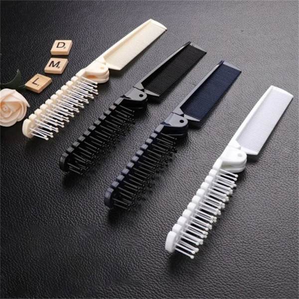 4stk Foldende lommekamme Hårkam SORT 4STK 4STK black 4pcs-4pcs