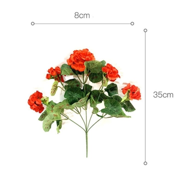 Konstgjord blomma Begoniablomma 8 8 8