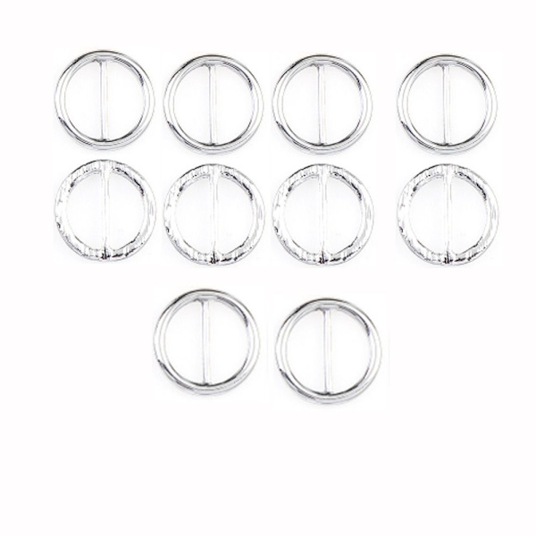 10 kpl / Set Slider Solki Vyön solki SILVER ROUND ROUND silver Round-Round