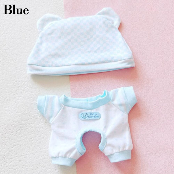 Nya Söta Kläder 20cm Doll Pyjamas BLÅ Blue