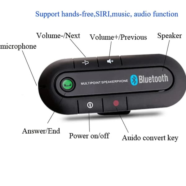 Håndfri bil Bluetooth Bluetooth-høyttaler RØD red