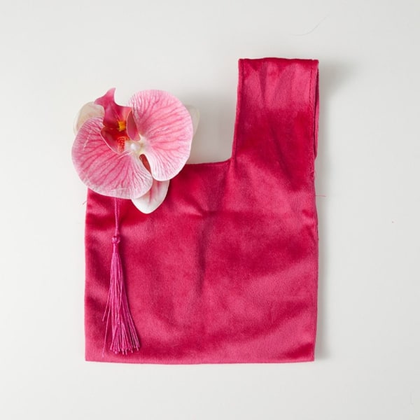 Velvet Candy Bag Candy Lahjakassi ROSE RED Rose Red