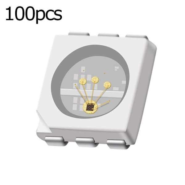 100 st RGB lamp pärlor led ljus pärlor långsam blixt