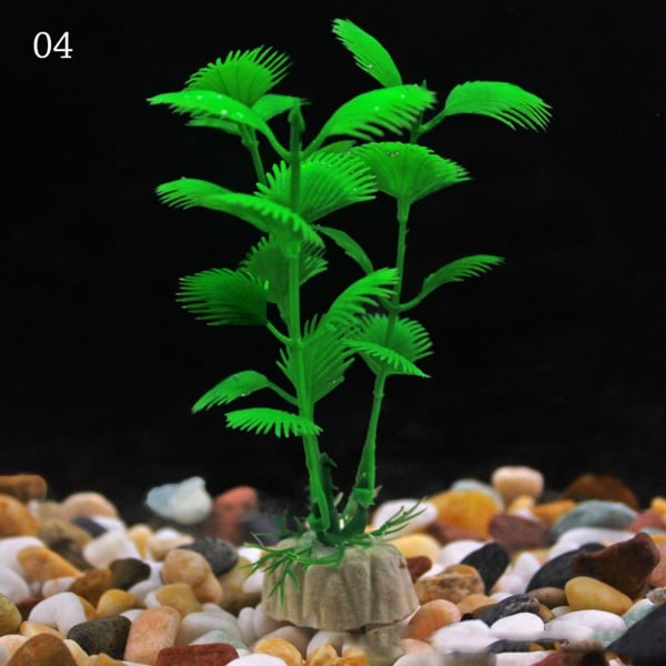 12 stk. Akvarium dekorative planter Kunstige planter 04 04 04