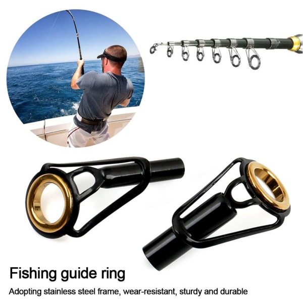 5 Stk Fiskestangguide Øye Keramisk Ring 1,6MM 1,6MM 1.6mm