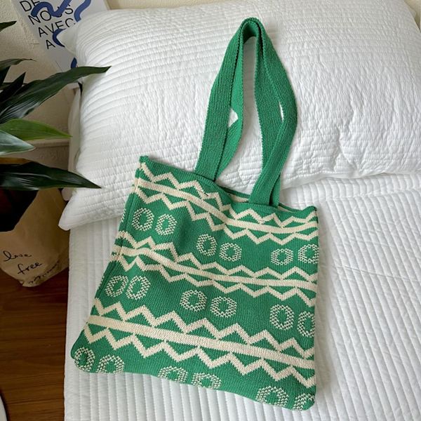 Håndvevd Bag Knot Wrist Bag GRØNN green