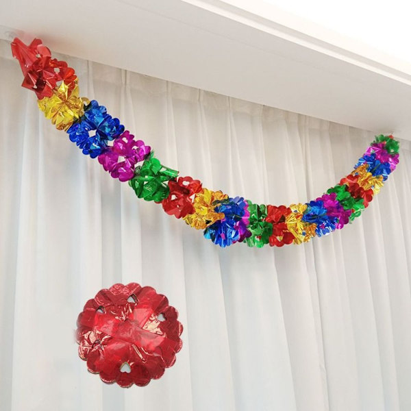 2/4/8 stk metalfolie guirlande loftskrans F-2M 2STK F-2M 2STK F-2m 2Pcs