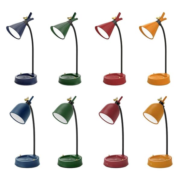 LED-blomst skrivebordslampe Bordlys BLÅ B B Blue B-B