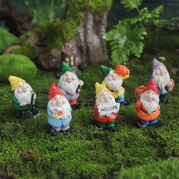 2st Mini Gnome Figurines Miniature Dwarfs Statue 1 1 1