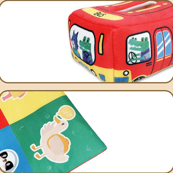 Tissue Box Toy Plysch Leksaker NUMERISKA BOKSTÄVER NUMERISKA BOKSTÄVER numeric letters