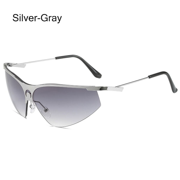 Himmelsblå Solglasögon Y2K Solglasögon SILVER-GRÅ SILVER-GRÅ Silver-Gray