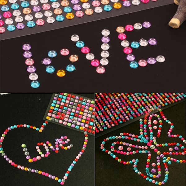 504 kpl/arkki Strassitarrat Timantit MONIVÄRIT multicolor