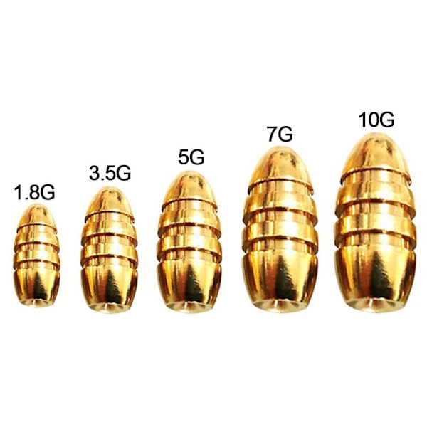 10stk/parti Kobber Fiskebly fall Messing 7G 7G 7G
