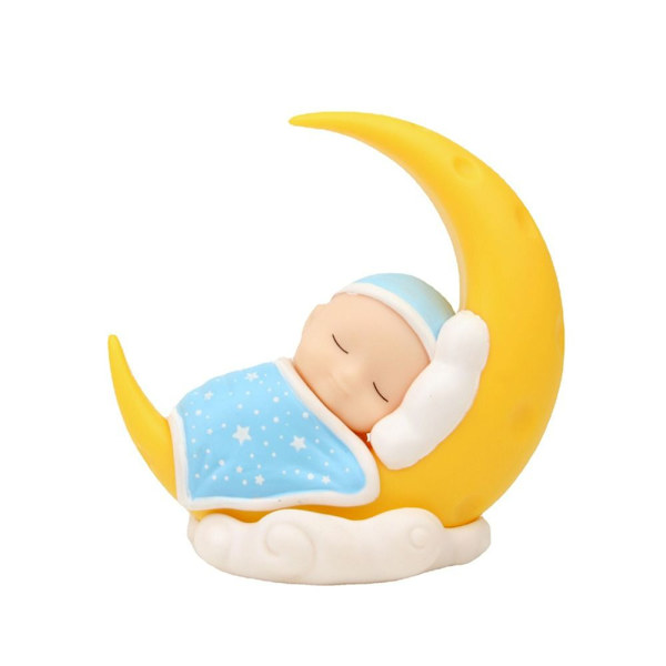 Baby Moon Dolls Moon Ornament BLÅ Blue