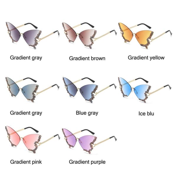 Sommerfugl Solbriller Lilla Solbriller til Kvinder GRADIENT PINK Gradient pink