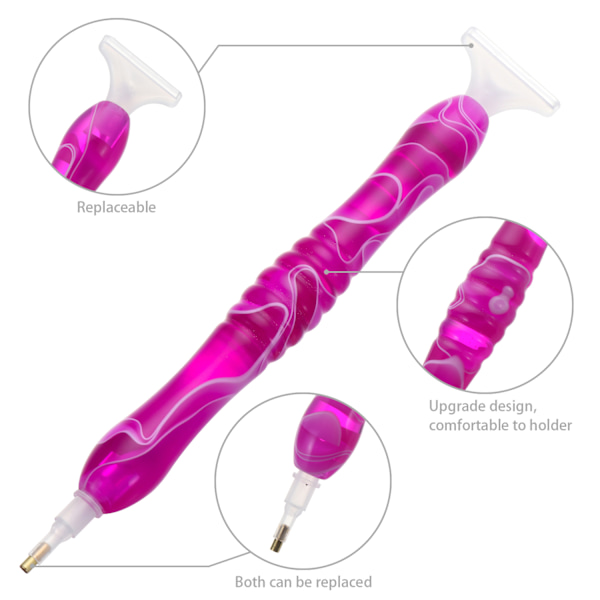 10 st Resin Diamantmålning Penna Limlera