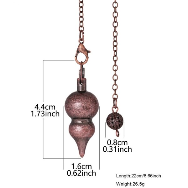 Reiki Pendulum Pendant Pendule Reiki ANTIIKKIKUPARI Antique Copper